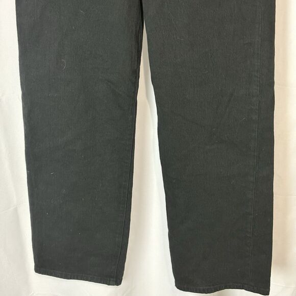 Levis Jeans Women 27 Black Ribcage Straight Ankle High Rise Stretch Classic - Picture 4 of 7